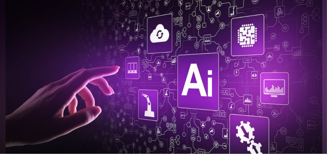 AI and data technology visualization